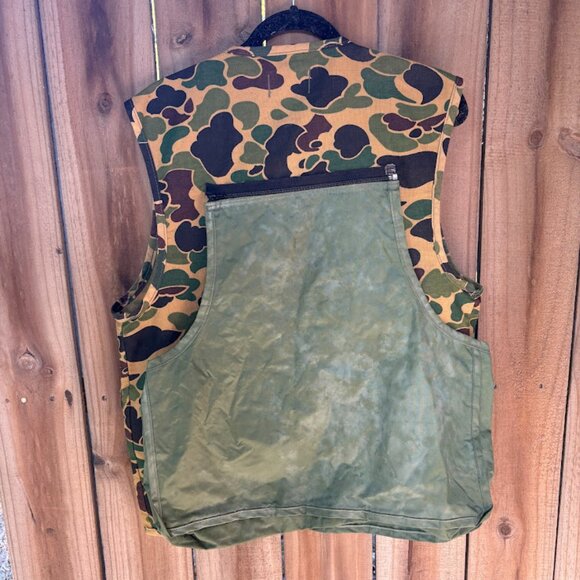 Vintage SAFTBAK Camouflage HUNTING VEST Removable Game Pocket M - Picture 4 of 7